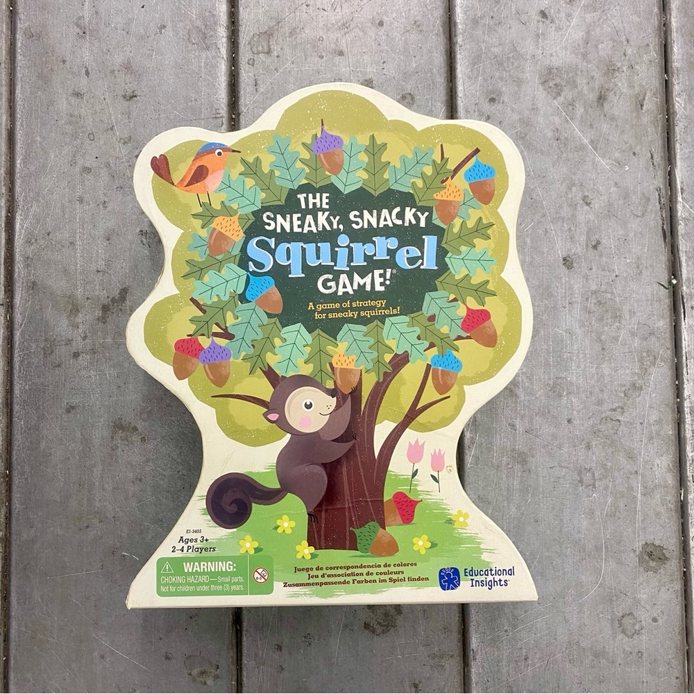 The Sneaky, Snacky Squirrel Game  Age 3+